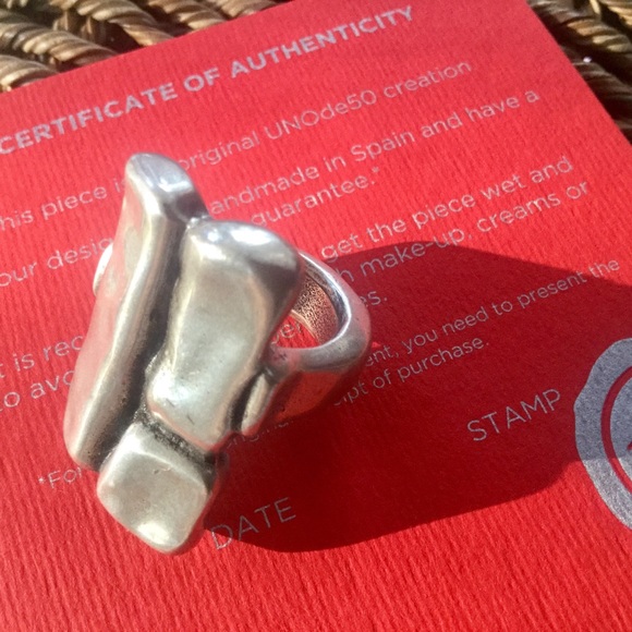 UNO de 50 Silver Chunky Ring - Picture 5 of 6